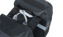 BASIL Miles MIK - double bag - taskesæt (bag) Sort/lime, 34x16x43cm 34L. Monteret MIK adapter plade og 100% vandtæt.
